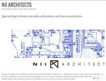 Tablet Screenshot of niiarchitects.com